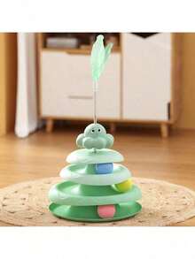 1PC Cat Toy Long Drum And Three Ringing Balls, Fun Cat Ball, Puzzle Grinding Claws, Interactive Cat Toy Kitten Toy, Indoor Cat Ball Toy, Cat Toy Suitable For Boring Indoor Environments - View 15