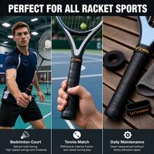6pcs Colorful Silicone Racket Grip Rings, Anti-Slip Racket Handle Sleeve - Multicolor - View 6