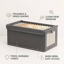 2pcs Folding Storage Box Wardrobe Organizer Clothes Storage Boxes Foldable Bags - VJN0480-L - View 8