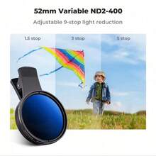 52mm Polarizing Filter Clip-On Lens For Most Smartphones, Valentine's Day Gift - A - View 7