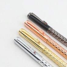 1pc Luxury Vintage Metal Creative Writing Minimalist Ballpoint Pen, Daily Writing Pen, Suitable As A Gift For Friends - Ballpoint Pen - View 5