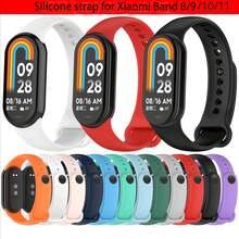 Compatible With Xiaomi Miband 8/9/10/11 Silicone Split Official Style 9 Waterproof Breathable Smart Band Strap - Mi Band 8/9/10 - View 12