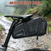 NEWBOLER 5L Large Capacity Bike Saddle Bag, EVA Hard Shell Bicycle Under‑Seat Tail Bag With Water Bottle Pocket, Durable Cycling Storage Pouch For Mountain Road Bike Accessories - Multicolor - View 3