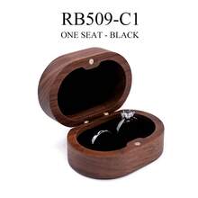 Customizable Personalized PU Leather Ring Box, Dual Slot Design, Soft Fabric Lining, Suitable For Wedding Proposal Anniversary, Couple Valentine's Day Anniversary Gift - Multicolor - View 15