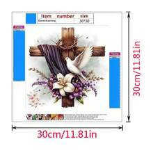 5D Diamond Painting DIY Kit, Full Drill Round Rhinestone Handmade Craft, Mosaic Art Wall Decor, Living Room Bedroom Wall Hanging, Stress Relief Gift For Adults And Children - View 3