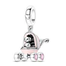 1Pc Sparkling Silver Plated Assorted Design Flowers Animals Charm For Bracelet Necklace Large Hole Spacer Jewelry Making Gift Perfect For Lovely Gifts - Silver - View 34