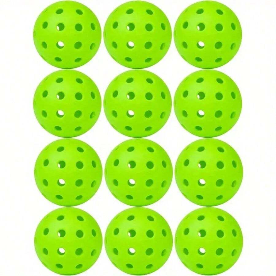 BSKT 40-Hole Outdoor Pickleball, Durable Training And Match Ball, Stable Bounce, High Visibility, For Adult Outdoor Court Daily Hitting Practice