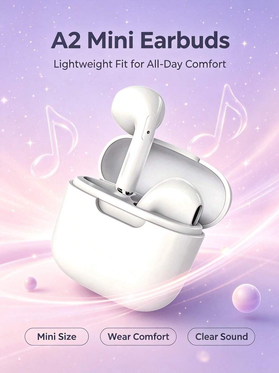 Tai nghe Bluetooth TWS không dây thực sự tương thích iOS Android, tự động ghép nối, thời lượng pin siêu dài, kèm hộp sạc, tai nghe Hi-Fi thể thao chạy bộ - Xem 1