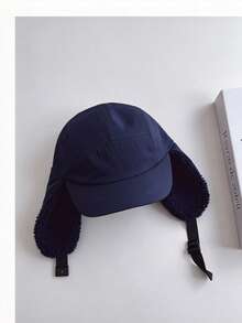 1 buah Topi Fleece Hangat Unisex 5 Panel yang Dapat Diatur untuk Aktivitas Luar Ruangan, Topi Baseball Bertepi Pendek Pelindung Matahari untuk Olahraga Lari - MultiWarna - View 5
