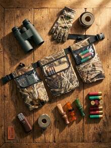Multifunctional Saddle Hunting Gear Accessories With Camouflage Print Large Tree Stand Bag For Hunters Wear-Resistant Shell Bags Perfect For Woods Hiking Construction Holster Utility Belt Tactical Gear Vest Hunting Accessories For Men - Camouflage - View 7