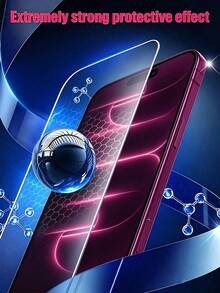 5PCS HD Clear Tempered Glass Screen Protector, Compatible With IPhone 18 Pro Max/18 Pro/18 Duo/17/17Pro/17Air/17Pro Max/16/16Pro/16Pro Max/15/15Pro/15Pro Max/14/14Pro/14Pro Max/13/13Pro/13Pro Max/12/11/XS/8/7, Anti-Scratch, Anti-Shock, Anti-Fingerprint, 9H Hardness, Easy Installation. - Clear - View 5