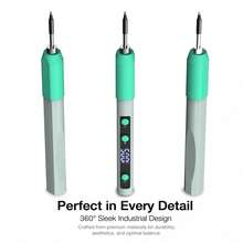 HZOMFEQBF Mỏ hàn cầm tay mini không dây sạc USB hiển thị LED kỹ thuật số, điều chỉnh nhiệt độ, bút hàn cầm tay di động nhỏ gọn dùng sửa chữa điện tử, làm đồ trang sức và thủ công DIY bảng mạch - Xem 4