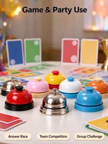 Quick Response Buzzer Game Summoning Competition Tabletop Game Matching Hand-Pressed Bell Food Serving Pet Training Dog Bird Calling Bell Toy - View 4