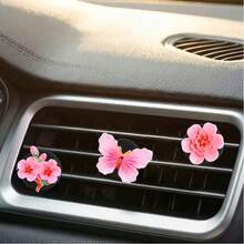 3pcs Gradient Butterfly & Flower Car Air Vent Decor, Car Air ...