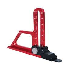 Woodworking Adjustable Table Saw Depth Gauge, Aluminum Alloy Measuring Gauge, Router Table Height Gauge, With Scale And Height Lock, Manual Measuring Tool For Table Saw And Router Table, Woodworking Tool - Adjustable - View 11