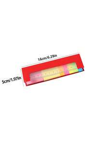 Colorful Index Tabs, Eye-Catching Marker Stickers With Ruler Scale, Page Labels With Ruler Scale, Student Index Tabs With Ruler Scale, Office Planner Page Marker Stickers, Sticky Notes, Index Tabs, Page Markers, Bookmarks, Memo Labels, Divider Stickers, University Notebook Classification Ruler Scale Labels, Student Stationery, Office Supplies, Back To School, Notebook Accessories, Planner/Diary Labels, Back To School Gifts, Teacher's Day Gifts - Multicolor - View 11