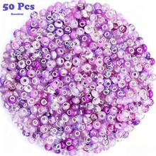 50 Pcs Large Hole Beads Assorted Mixed Colors European Craft Big Beads Large Hole Spacer Bead For DIY Beadable Pens Charms Bracelets Keychain Jewelry Making - Multi-color - View 16