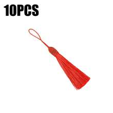10 Pcs 14cm Mixed‑Color Polyester Silk Tassels, Decorative Hanging Tassel Ornaments For DIY Sewing Handicrafts, Bookmarks, Curtains & Home Art Decors - 10pcs - View 14