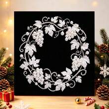 1 New Pearl Art Set, Including Pearls, Canvas And Tools, Ideal As Home Wall Decoration Gift, With Inner Frame - A - View 4