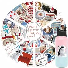50Pcs Winter Cream Breeze Korean INS Style Stickers - Aesthetic Decor For Notebook DIY Friendly - Multicolor - View 11