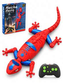 1pc Kids Remote Control Lizard - Wall Climbing Toy, Dual Mode Ground ...
