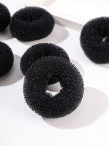 Nylon Hair Rollers Large 2 Packs Black - Black - View 3