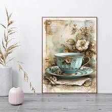 مجموعة رسم الماس للبالغين، رسم الماس بكوب القهوة كامل الثقب، مجموعة يدوية DIY (بدون إطار، أحجام متعددة) - جولة الماس - مشاهدة 2