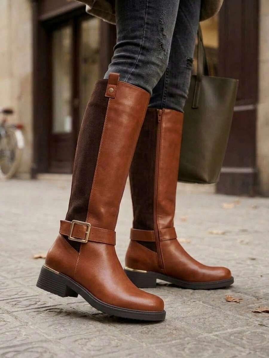 Women Knee-High Boots - Tang - View 1
