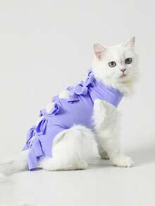 1pc Adjustable Breathable Recovery Vest For Cats, Post-Surgery Anti-Licking Abdominal Wound Protector, Suitable For Spaying/Neutering And Weaning, All Seasons - Multicolor - View 15