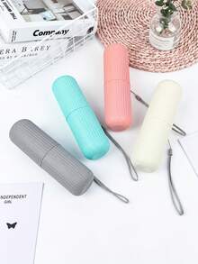 4/1pc/Travel Toothbrush Set With Portable Case, Rinse Cup & Toothpaste Holder, Compact Oral Care Kit, Durable Travel Essentials For Daily Use/Set - Multicolor - View 2