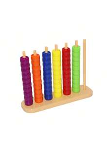 Bead Column Color Matching Educational Toy, Focus And Matching Training, Enhance Logic And Spatial Perception, Parent-Child Interactive Toy - Multicolor - View 8