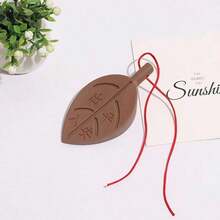 1pc Silicone Leaf-Shaped Door Stopper, Windproof Door Stopper, Hanging Door Stopper With Random Color Lanyard, Prevent Finger Pinching, Home Decor, Room Decor, Bedroom Decor - A - View 4