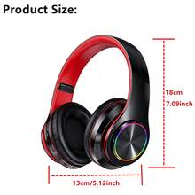 Headphone Nirkabel Over-Ear, Jerry 5.0, Daya Tahan Baterai Lama, Cocok untuk Komputer/Telepon, Headphone Nirkabel untuk Musik/Gaming, Hadiah Luar Biasa untuk Teman - View 11