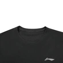 LI‑NING Men's Reflective Quick‑Dry Breathable Short‑Sleeve T‑Shirt ATSW505 - Black - View 5