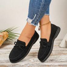 Sepatu Loafer Wanita Kasual Serbaguna, Bisa Dijadikan Hadiah untuk Pacar - Hitam - View 5