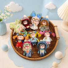 1pc Handmade Clay Pendant Doll Adai Figurine Bag Charm Keychain Accessory Doll Clothes Decor (Random Color Random Style) - one-size - View 4