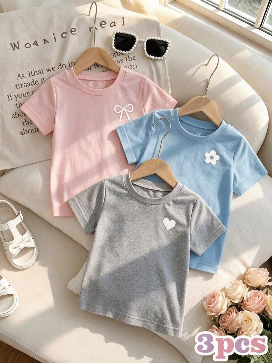 Young Girls T-Shirts - Light Grey - View 1