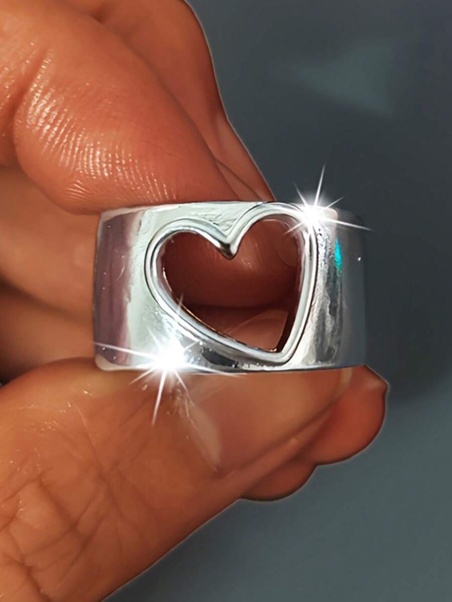 1pc Romantic Ring Women's Wedding Engagement Party Jewelry Valentine's Day Gift - 1# - View 1