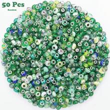 50 Pcs Large Hole Beads Assorted Mixed Colors European Craft Big Beads Large Hole Spacer Bead For DIY Beadable Pens Charms Bracelets Keychain Jewelry Making - Multi-color - View 18