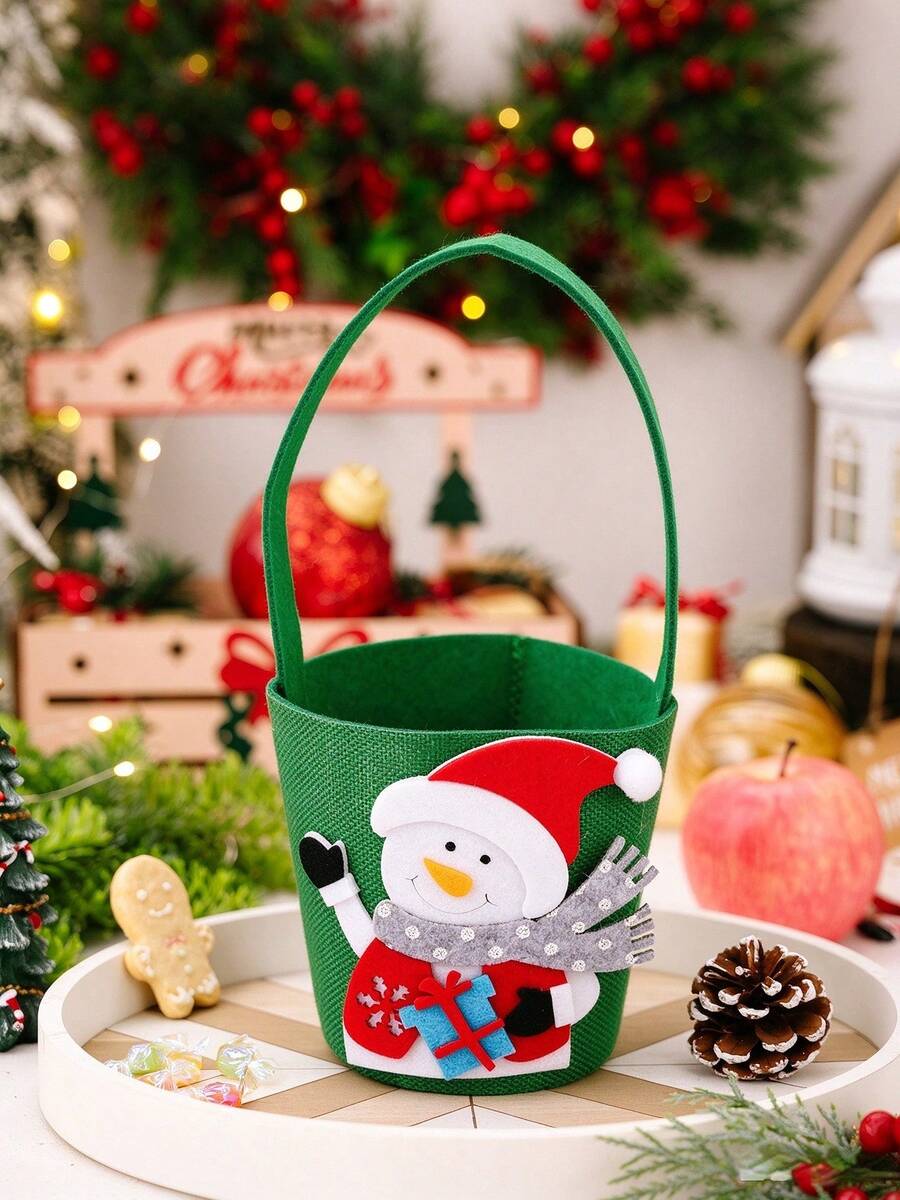 1 Pc /Christmas Decorations, Creative Cartoon Candy Bags, Children's ...