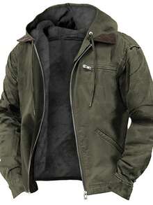 Men Jackets And Coats - Army Green - View 2