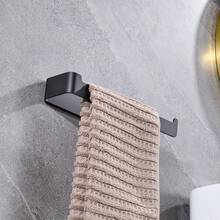 Bathroom Towel Rack, No Drill Wall Mounted Stainless Steel Towel Holder, Self Adhesive Heavy Duty Towel Bar, Multi-Purpose Wall Storage Organizer For Towels Slippers, Space Saving Bathroom Kitchen Hanging Rack, Easy Install Bathroom Accessory - Multicolor - View 9