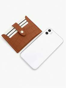 Slim Large Capacity Small Card Holder, Multi-Function Card Slot Wallet, Women's Exquisite PU Leather Card Sleeve - Multicolor - View 4