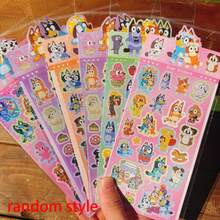 Bluey 10 Sheets Cute Cartoon Dog Holographic Stickers, Shiny Glitter Sticker Pages, Adorable Animal Character Stickers, Suitable For Planner, Scrapbook, Phone Case, Laptop, DIY Craft Decoration, Fun Decorative Sticker Pack, Perfect For Party Favors, Colorful Pattern Art Stickers - Multicolor - View 9