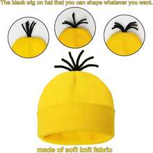 Women's Halloween Costume Set, 5-Piece Adult Role Play Outfit, Includes Yellow Knit Hat, Goggles, Party Costume Set - Cosplay - View 5