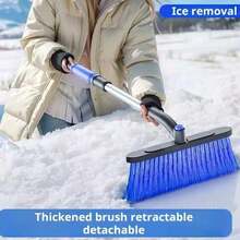 1pc Detachable Multi-Function Car Snow Shovel, Snow Brush And Ice Scraper, Winter Snow Removal And De-Icing Tool - A - View 9