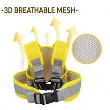 Children's Motorcycle Safety Harness, Baby Anti-Fall Protection Strap, Cartoon Print Adjustable Riding Restraint, Adjustable Children's Riding Safety Harness, Electric Scooter Motorcycle Baby Anti-Fall Safety Belt, Cartoon Pattern Travel Protection Strap, Cartoon Rabbit Children's Motorcycle Safety Belt, Motorcycle Rear Seat Baby Anti-Fall Binding Strap, Portable Adjustable Riding Protection Harness, Outdoor Travel Children's Motorcycle Safety Harness, Electric Scooter Rear Seat Baby Restraint Strap, Cartoon Print Anti-Fall Protection Safety Belt, Outdoor Riding Protection Safety Belt - Multicolor - View 6