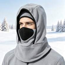 1pc Outdoor Winter Warm Hat Scarf Integrated Cycling Hat Sports Skiing Headwear Neck Guard Windproof Cold-Proof Breathable Thickened - A - View 19