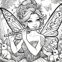 1 Adult Coloring Book Forest Elves Adult Coloring Book, Magic Forest Coloring Pages, Stress Relief Activity Book, Suitable For Fantasy Lovers Friends, Halloween, Christmas, Holiday And Birthday Gifts - Forest Elf - View 10