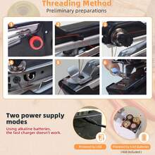 Portable Electric Handheld Sewing Machine, Equipped With Needles And Spools, Suitable For Manual DIY Sewing, Daily Clothing, And Travel And Household Use, Small Handheld Sewing Machine For Beginners Only - Multiple Styles - View 11